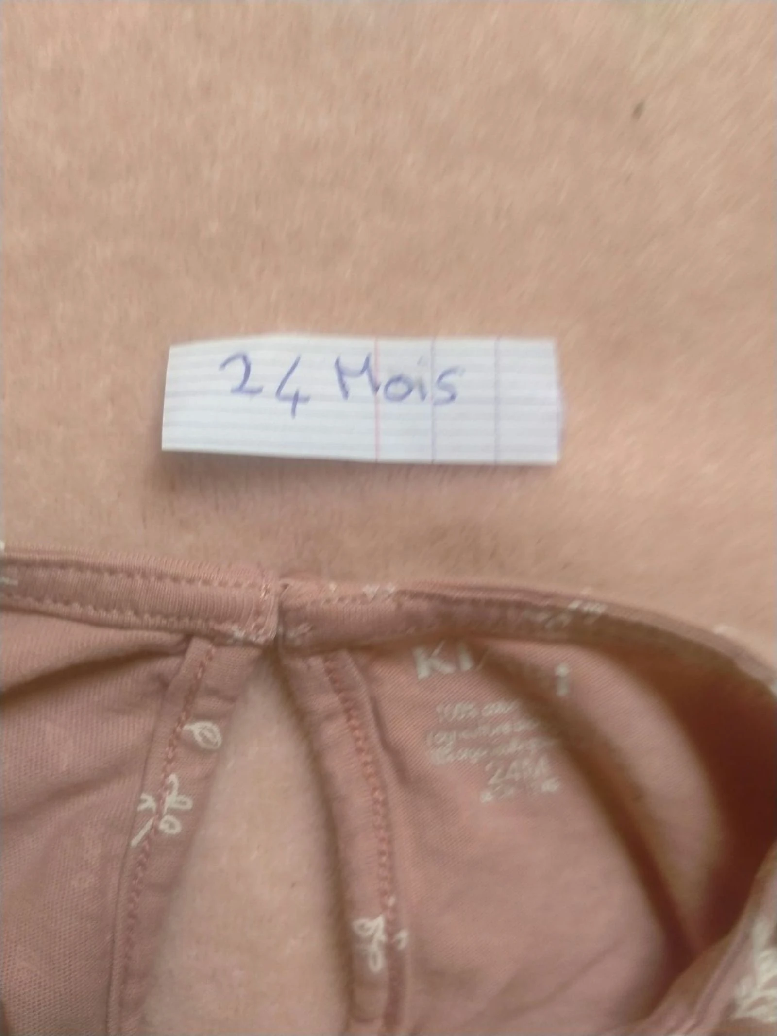 Vestido de niña de manga larga rosa con estampados 24 meses Muy buen estado – photo 3